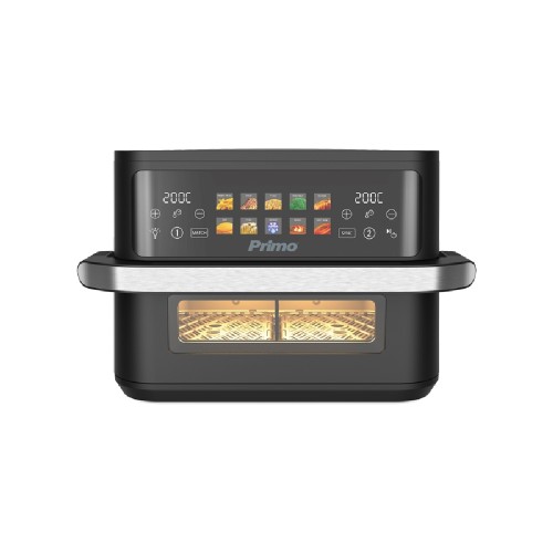 AIR FRYER  PRAF-40530 AIRFRYER DUAL OR SINGLE ΜΑΥΡΗ 2800W 11LT